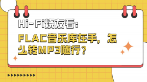 Hi-Fi烧友必看：FLAC音乐库在手，怎么转MP3随行？