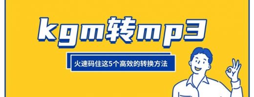 别折腾了！7个KGM转MP3的方法都在这了，收藏这一篇就够了！