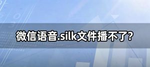 微信语音.silk文件播不了？三步转MP3，所有设备通吃！