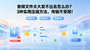 音频文件太大发不出去怎么办？3 种实用压缩方法一键瘦身，传输不受限！