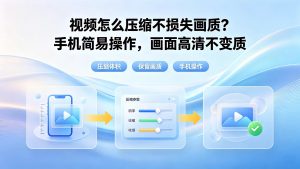 视频怎么压缩不损失画质？手机简易操作，画面高清不变质