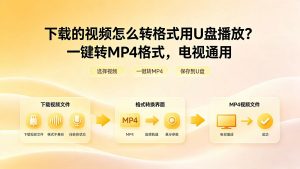 下载的视频怎么转格式用U盘播放？一键转MP4格式，电视通用