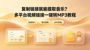 复制链接就能提取音乐？多平台视频链接一键转MP3教程