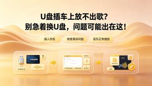 U盘插车上放不出歌？别急着换U盘，问题可能出在这！
